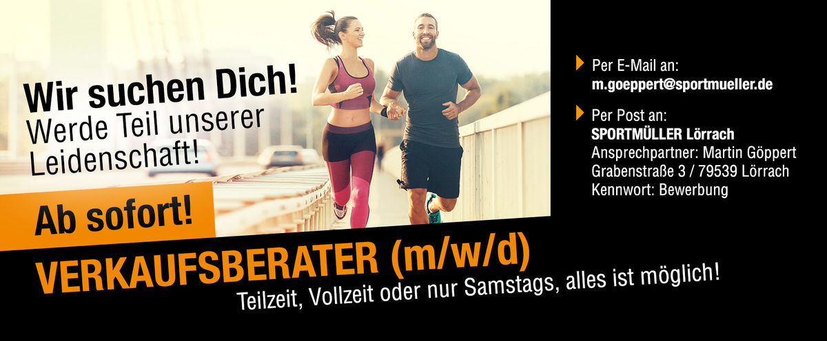 Stellenanzeige SPORTMÜLLER Lörrach